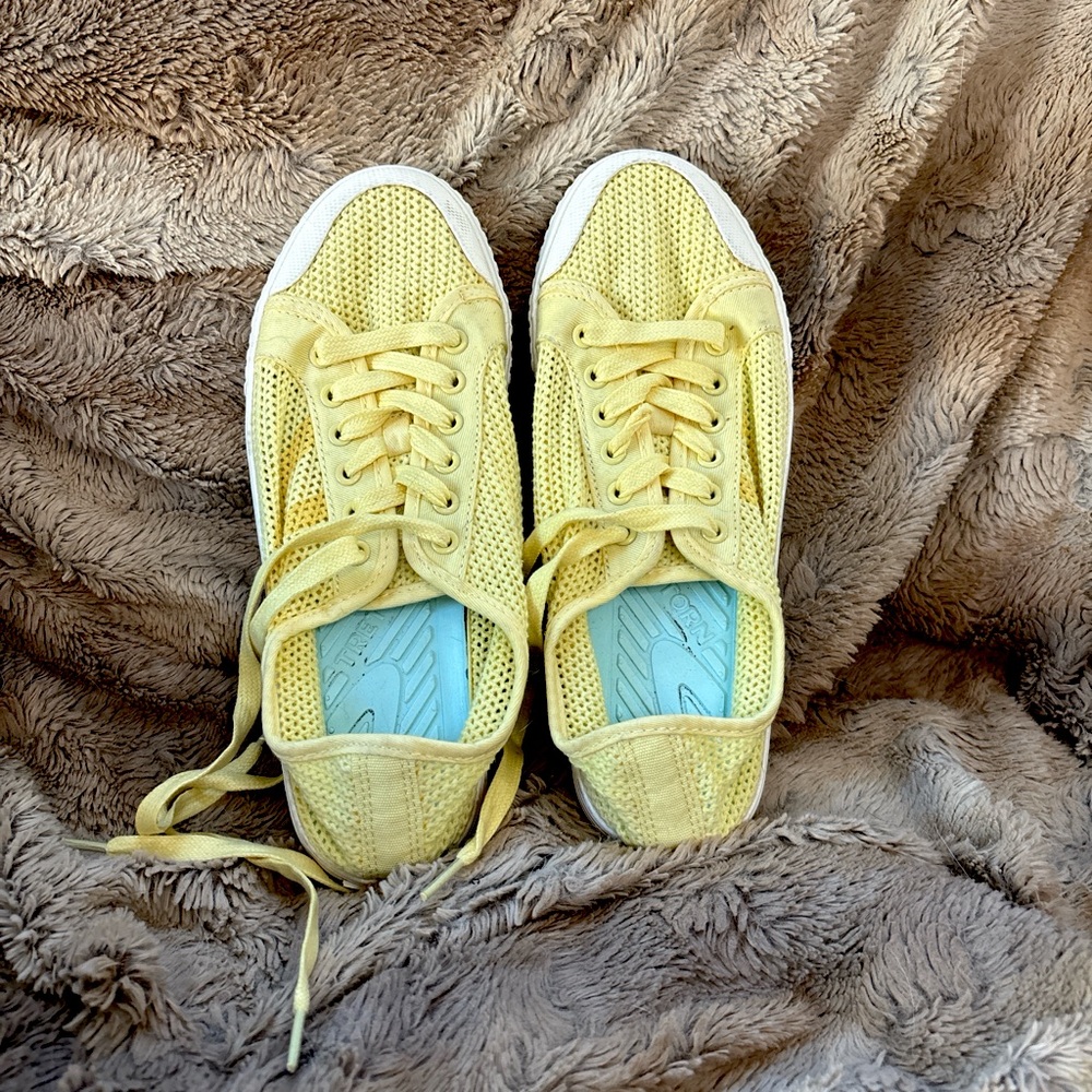 Tretorn Sunny Yellow Mesh Sneakers